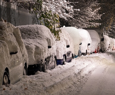voiture neige intemperies
